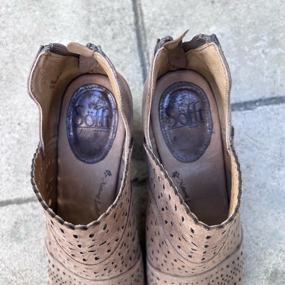 Sofft Millard leather peep toe booties / heels - Picture 4 of 5